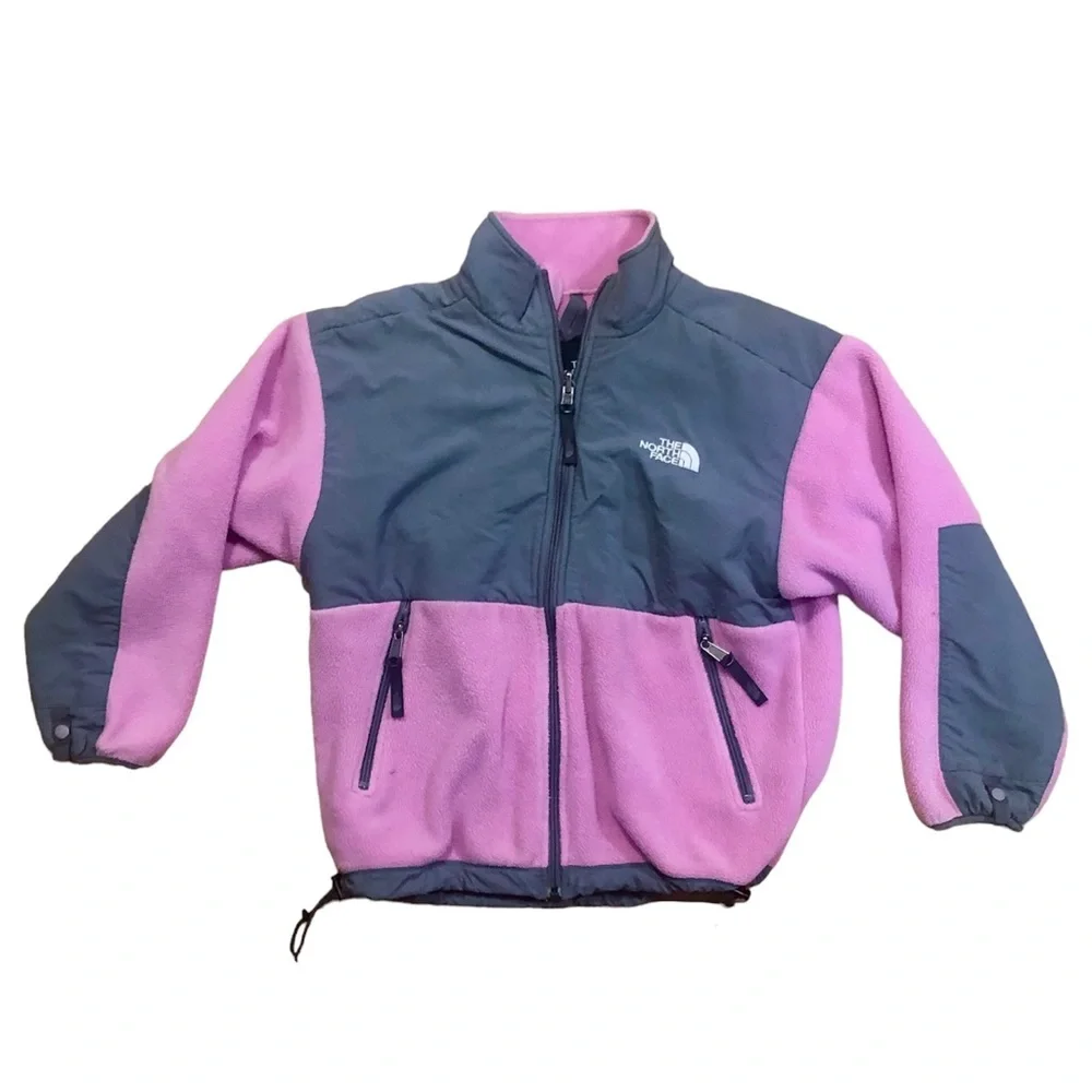 The North Face pink and gray Polartec fleece jacket, Youth/Junior Medium - Picture 1 of 7